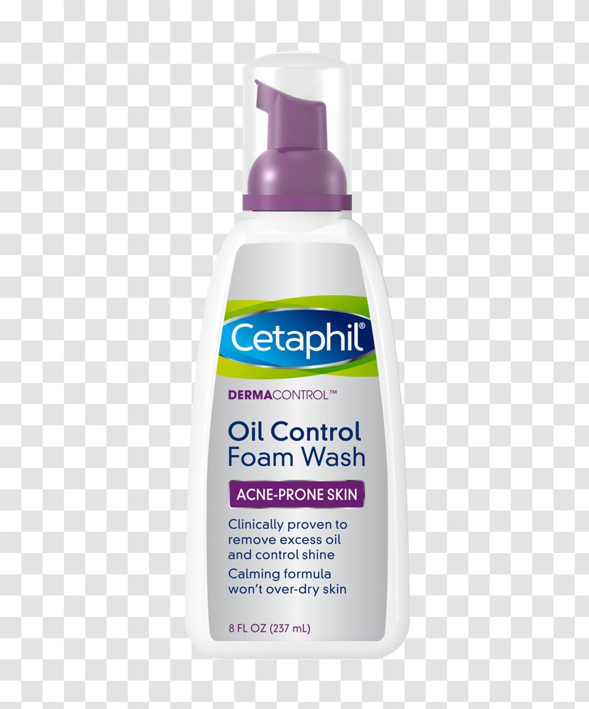 Cetaphil DermaControl Oil Control Foam Wash Cleanser Cosmetics Moisturizer - Gentle Skin - Pimple Transparent PNG