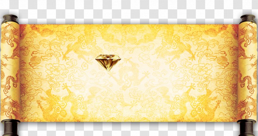 Scroll Yellow Gold - Gold,reel,Yellow Diamond Transparent PNG