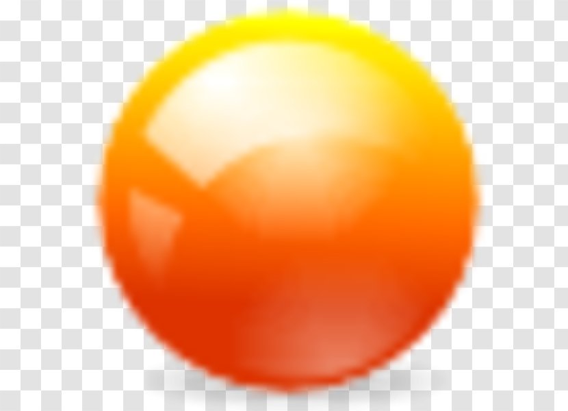 Circle Sphere Desktop Wallpaper Computer - Orange - Yellow Mango Ice Cream Ball Transparent PNG