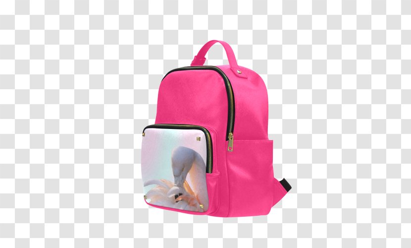 Handbag Backpack Leather Pocket - Bag - Pink Flamingo Shower Curtain Transparent PNG