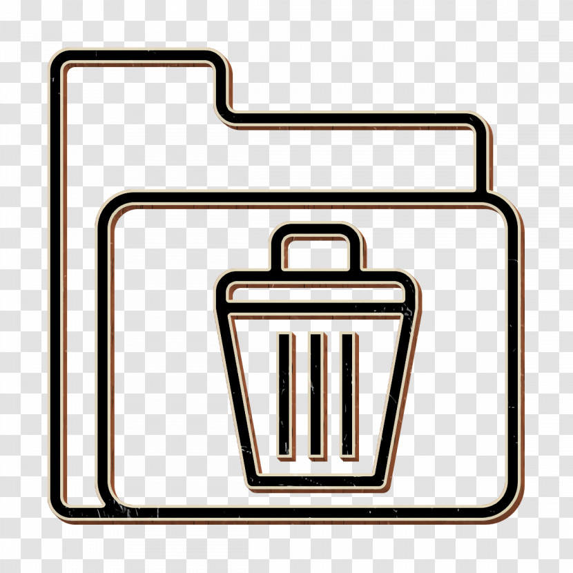 Folder And Document Icon Recycle Bin Icon Trash Icon Transparent PNG
