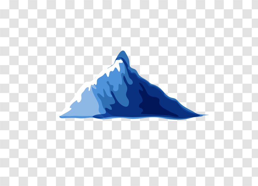 Blue Mountain Cartoon - Drawing Transparent PNG