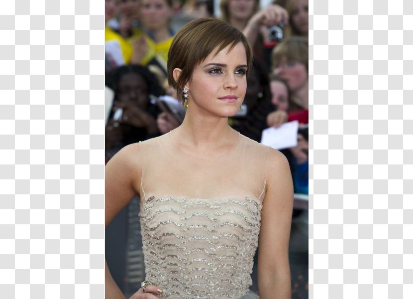 Emma Watson Harry Potter And The Deathly Hallows – Part 2 Celebrity Chignon Premiere - Wedding Dress Transparent PNG