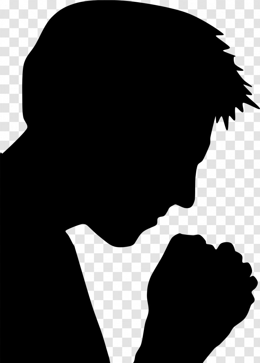 Praying Hands Prayer Silhouette Religion - Jesus - Pray Transparent PNG