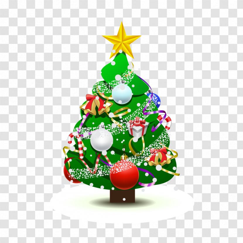 Christmas Tree Ornament Decoration Drawing - Conifer Transparent PNG
