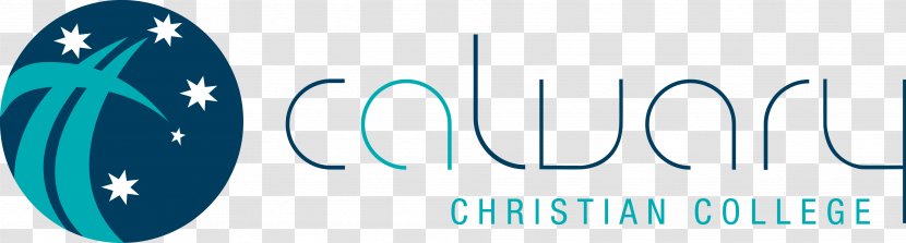 Logo Calvary Christian College Brand Product Font - Aqua - Text Transparent PNG