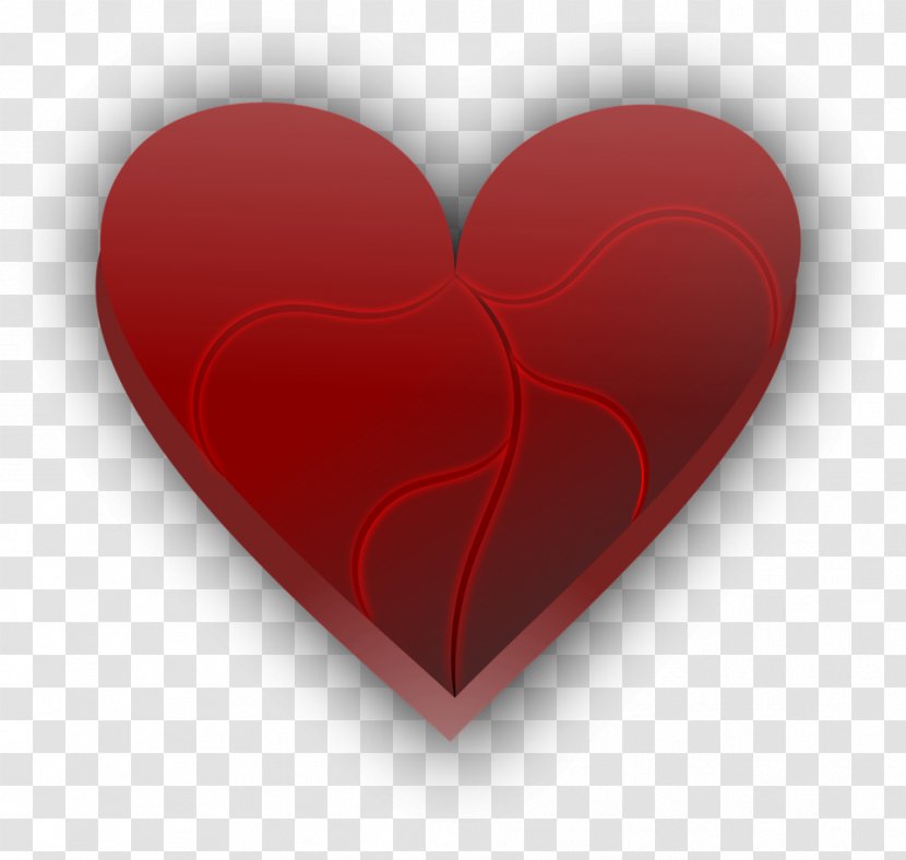 Broken Heart Clip Art - Red Transparent PNG