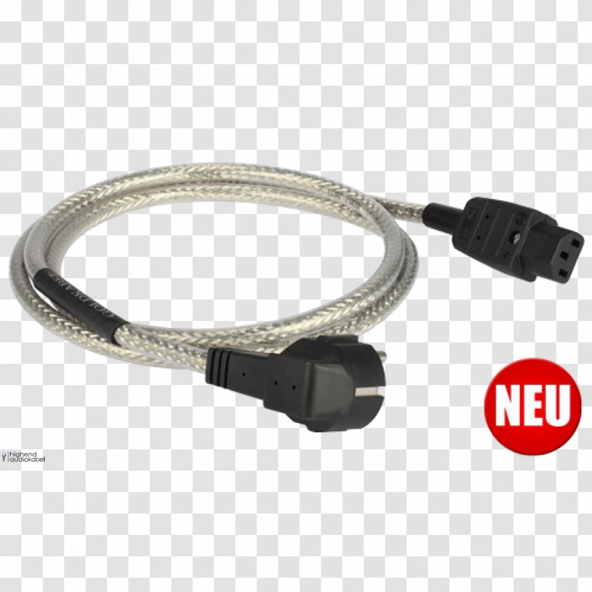 Electrical Cable Power Cord High-end Audio RCA Connector High Fidelity Transparent PNG