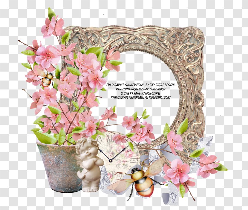 Floral Design Picture Frames Flower - Frame - Summer Picnic Transparent PNG