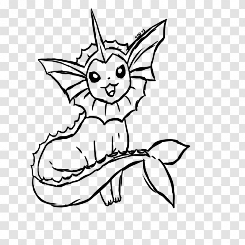 Pokémon X And Y Coloring Book Vaporeon Mewtwo Pokemon Black & White - Silhouette Transparent PNG