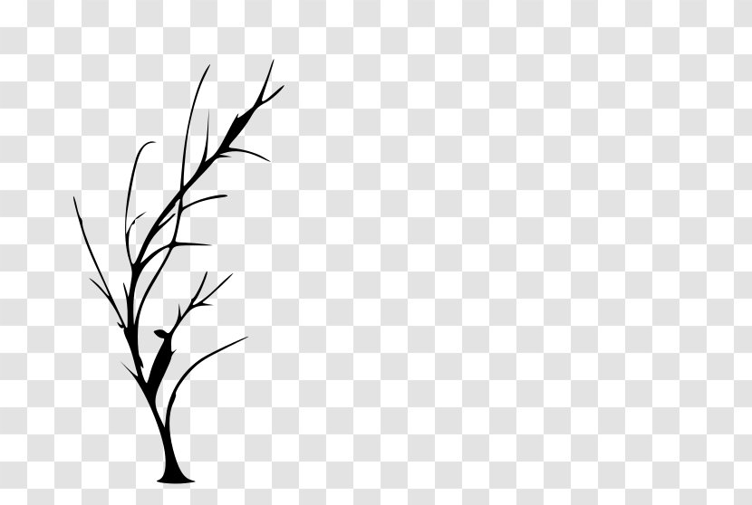 Tree Silhouette Drawing Clip Art - Twig Cliparts Transparent PNG