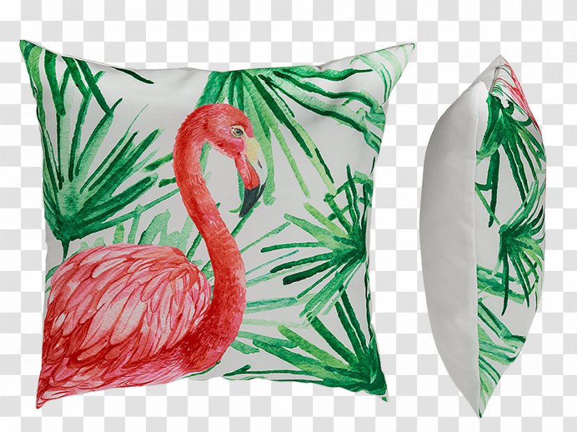 Pillow ALEA DECO Cushion Linens Flamingos - Alea Deco Transparent PNG