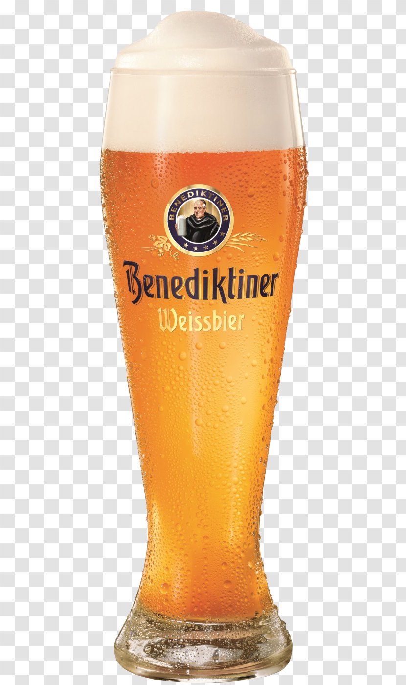 Wheat Beer Lager Benediktiner Wiessbier X 1 Glasses - In Germany Transparent PNG
