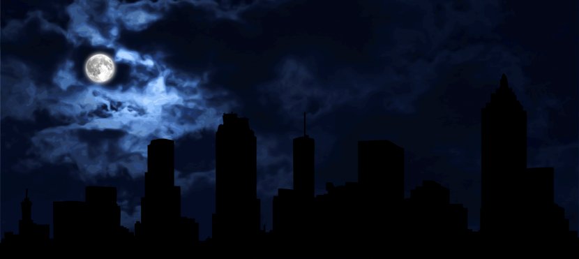 Skyline Night Atmosphere Of Earth Skyscraper - Visual Effects Transparent PNG