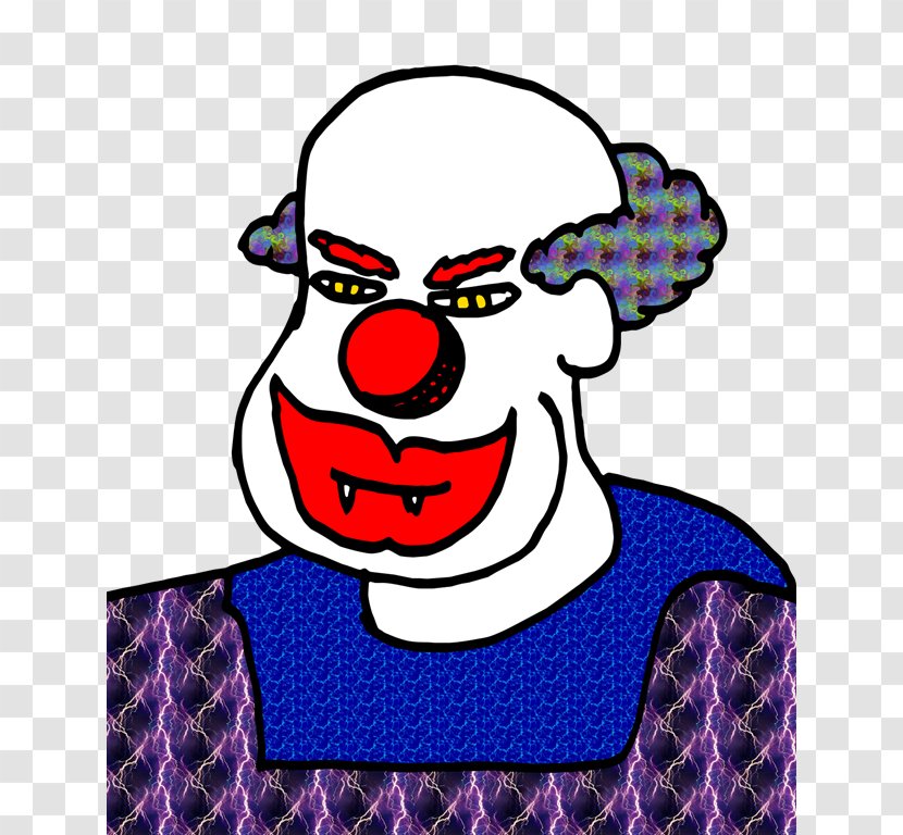 Clown Headgear Character Clip Art - Nose - Creepy Transparent PNG