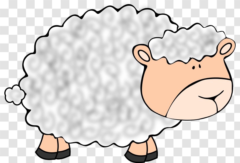 Sheep Wool Cartoon Clip Art - Shepherd - Vector Transparent PNG