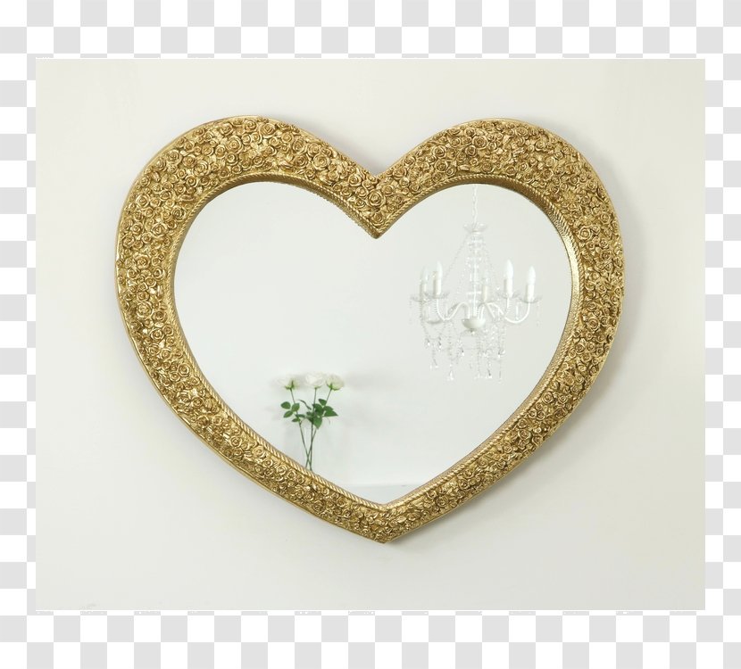 Picture Frames Mirror Image Light Gold - Wood Heart Transparent PNG