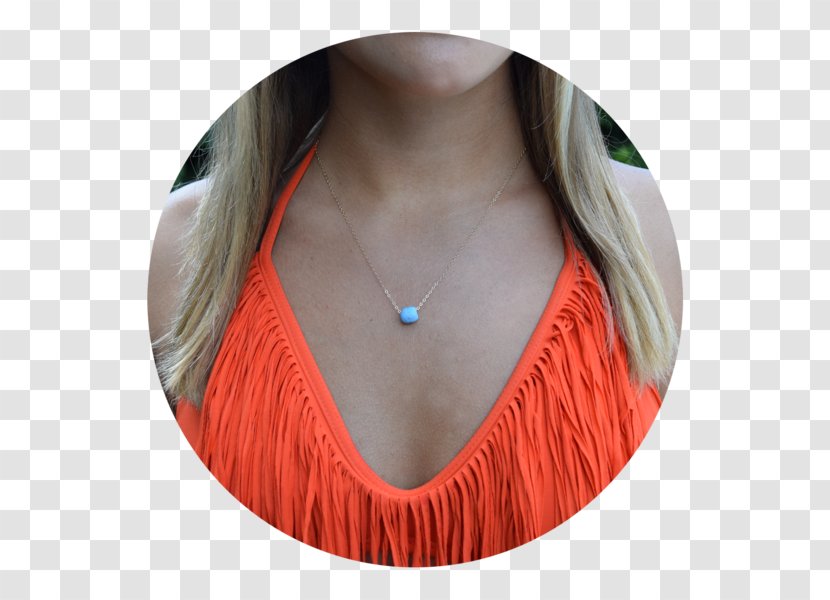 Earring Necklace Turquoise - Neck Transparent PNG