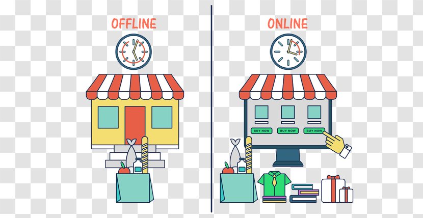 Vector Graphics Internet Online And Offline Business E-commerce - Sales Transparent PNG