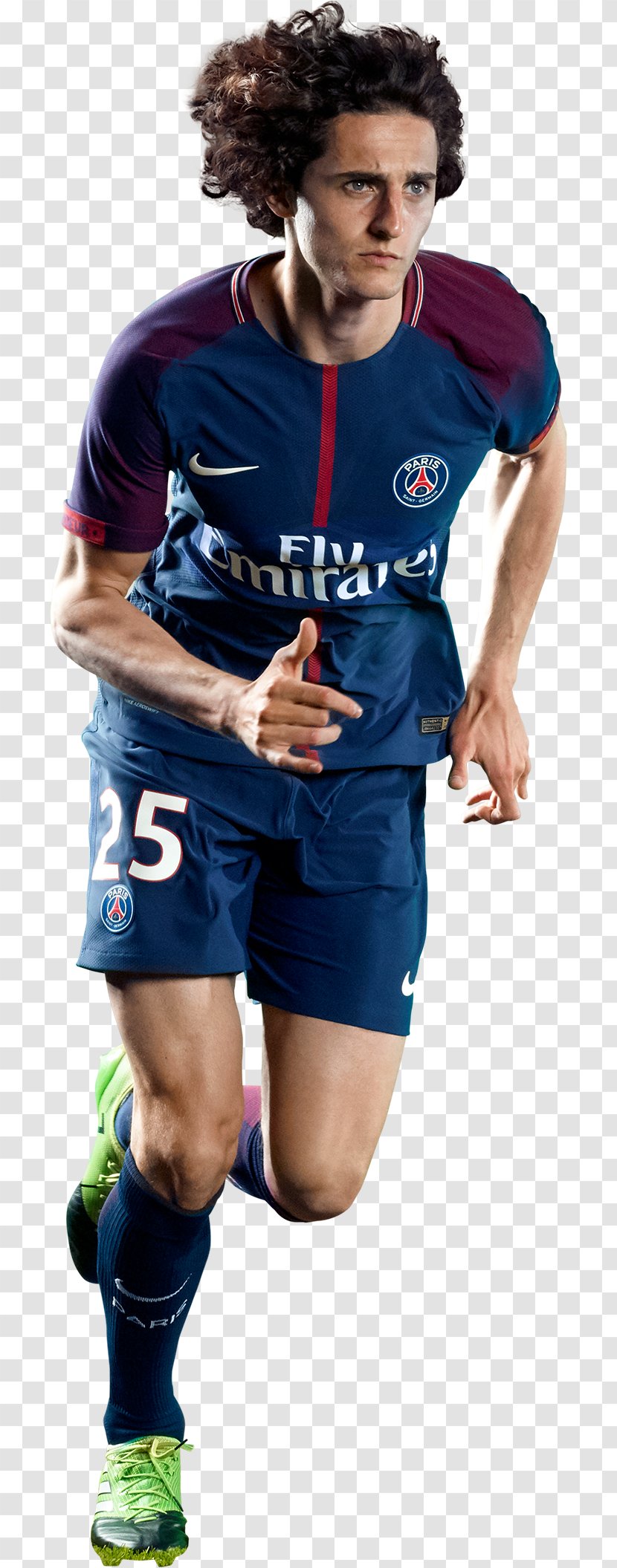 Adrien Rabiot Paris Saint-Germain F.C. 2017–18 UEFA Champions League Rendering - Sportswear Transparent PNG