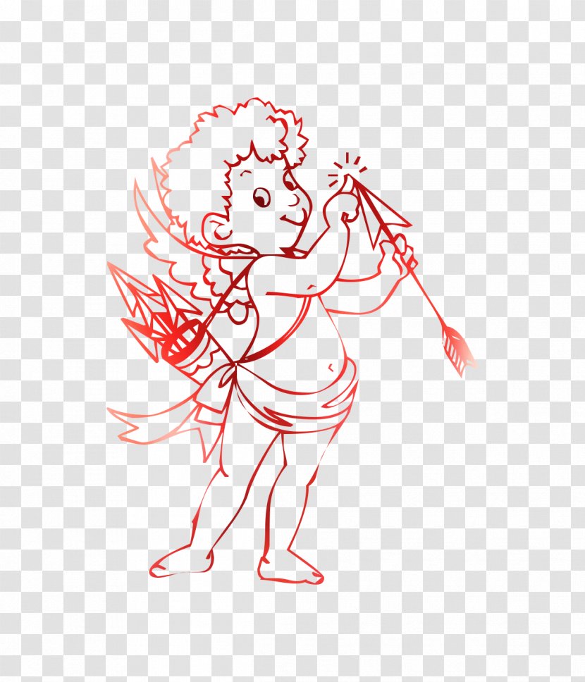 Illustration Drawing Coloring Book Image Cupid - Photography Transparent PNG