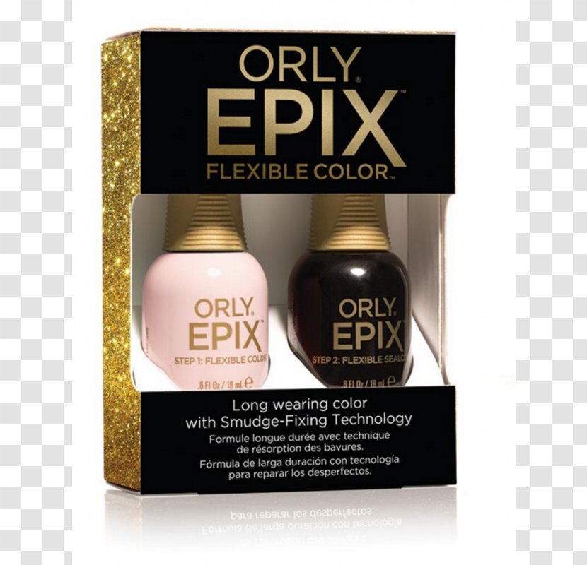 ORLY EPIX Flexible Color Lacquer Varnish Nail Art - Polish - Big Name In Transparent PNG