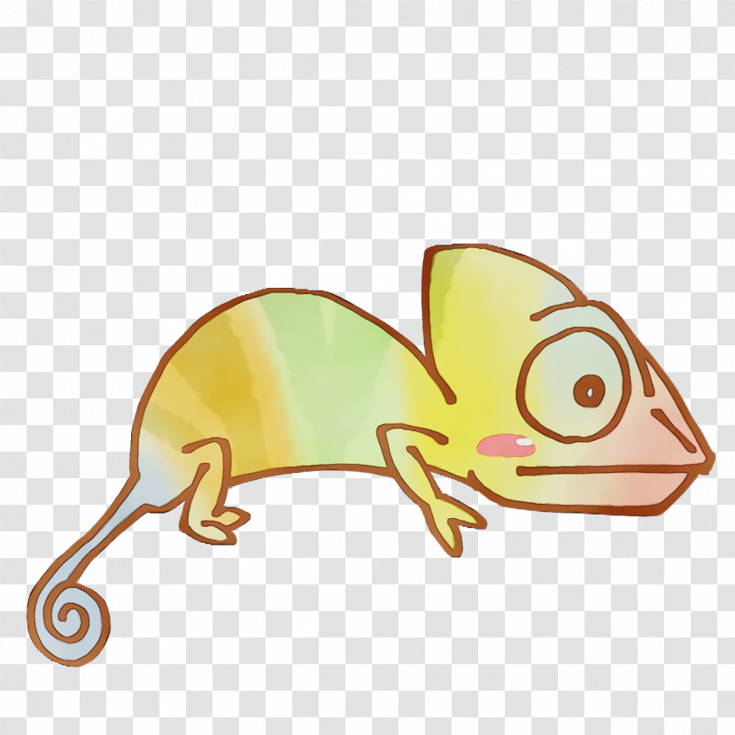 Reptiles Yellow Animal Figurine Fish Tail Transparent PNG