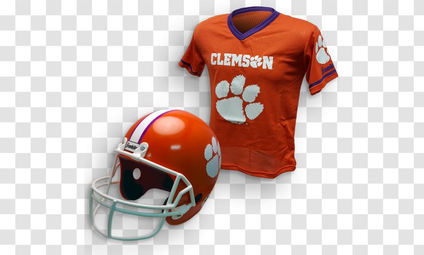 American Football Helmets Jersey Clemson Tigers Protective Gear T-shirt - Lacrosse Transparent PNG
