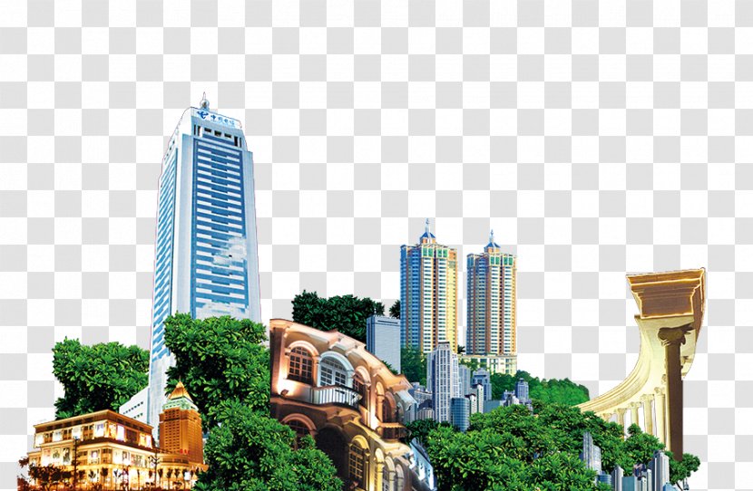 Forest City - Elevation - Mixed Use Transparent PNG