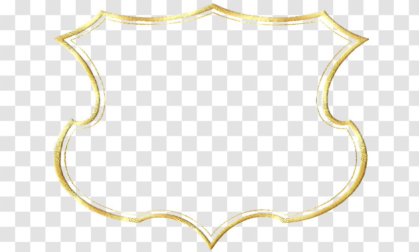 Picture Frames Fillet Gold Text Pattern - Body Jewelry - Jewellery Transparent PNG