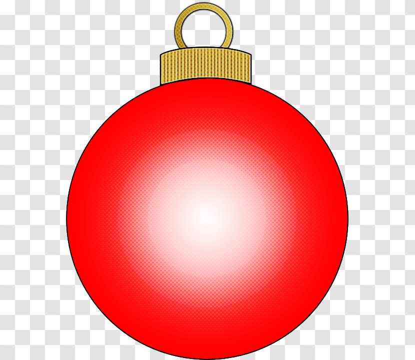 Christmas Ornament - Red - Ball Sphere Transparent PNG