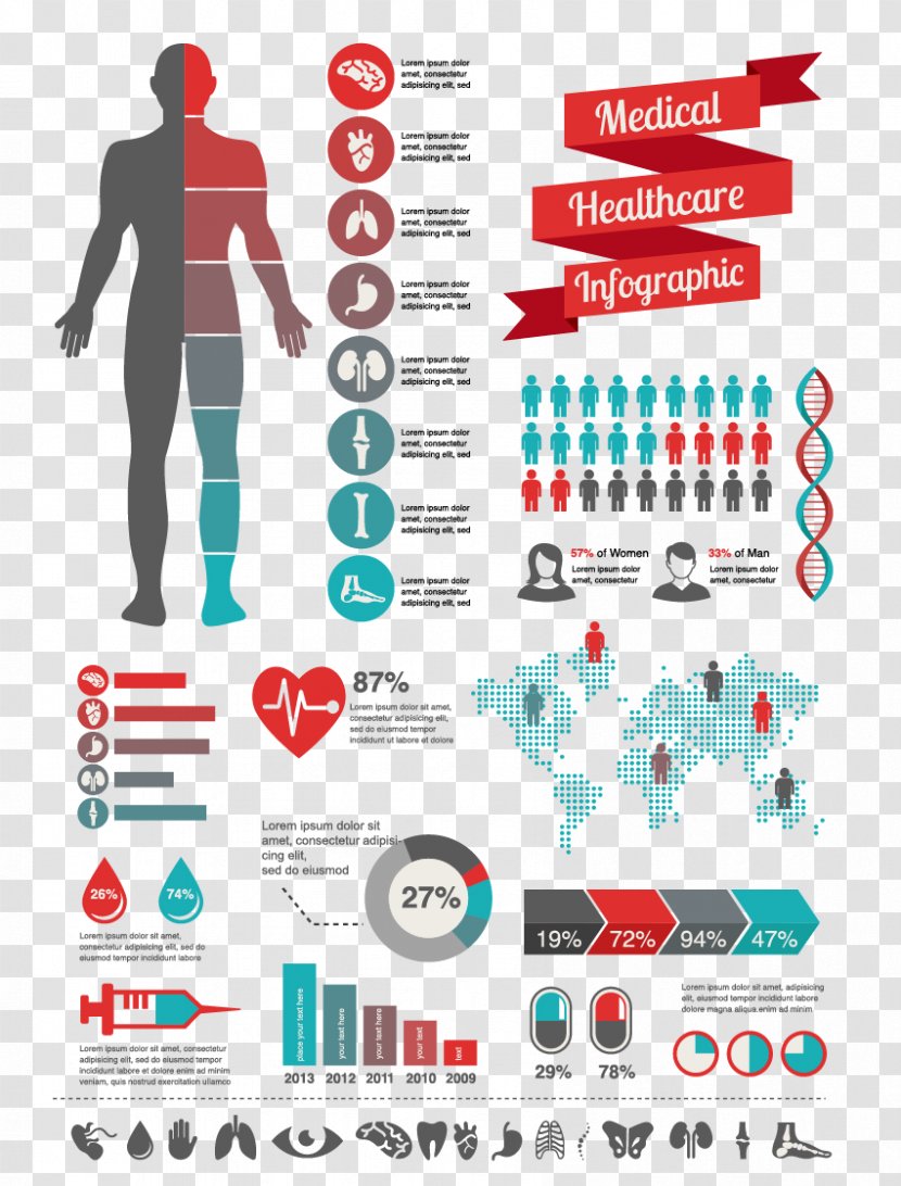 Infographic Health Care Medicine Clip Art - Brand - Information Relating To Medical Data Map Transparent PNG