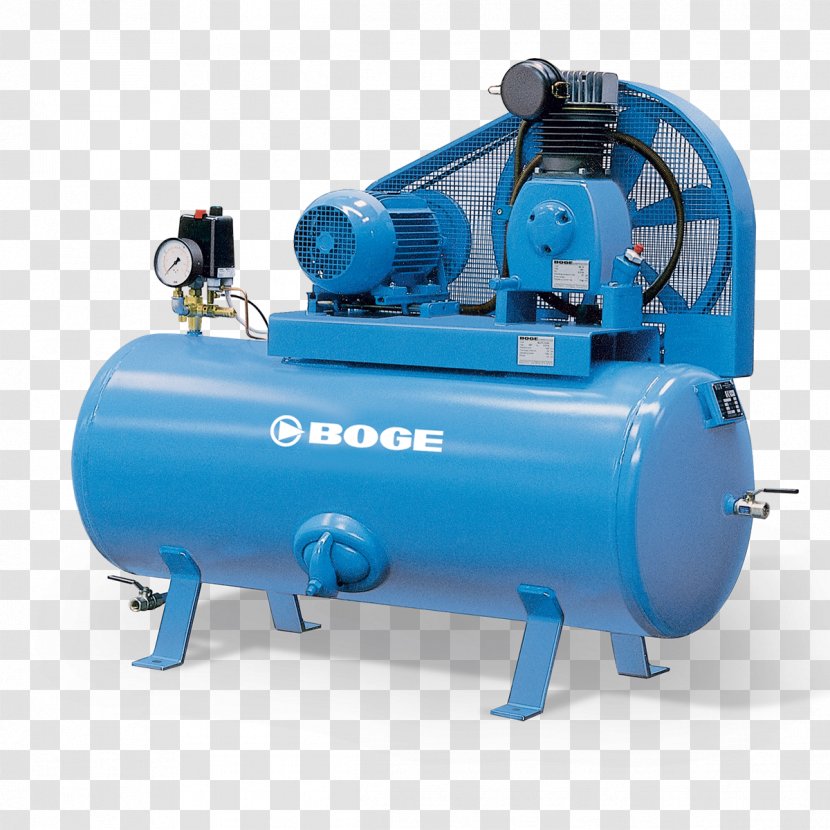 BOGE KOMPRESSOREN Otto Boge GmbH & Co. KG Reciprocating Compressor Compressed Air Machine - Efficient Energy Use - SB Transparent PNG