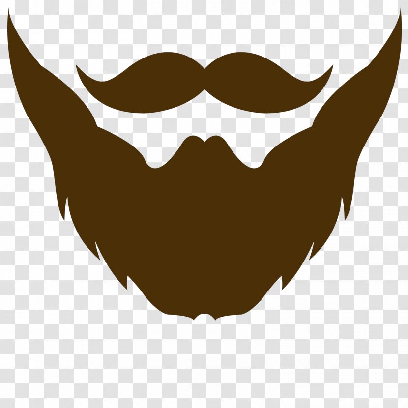 Beard Moustache Clip Art Logo Illustration - Jaw Transparent PNG