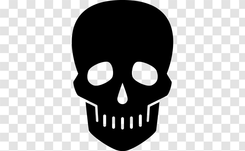 Skeleton Skull Logo Icon - Silhouette - Image Transparent PNG