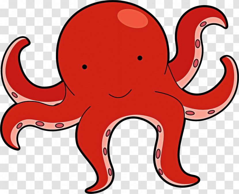 Octopus Cartoon - Animal - Figure Giant Pacific Transparent PNG
