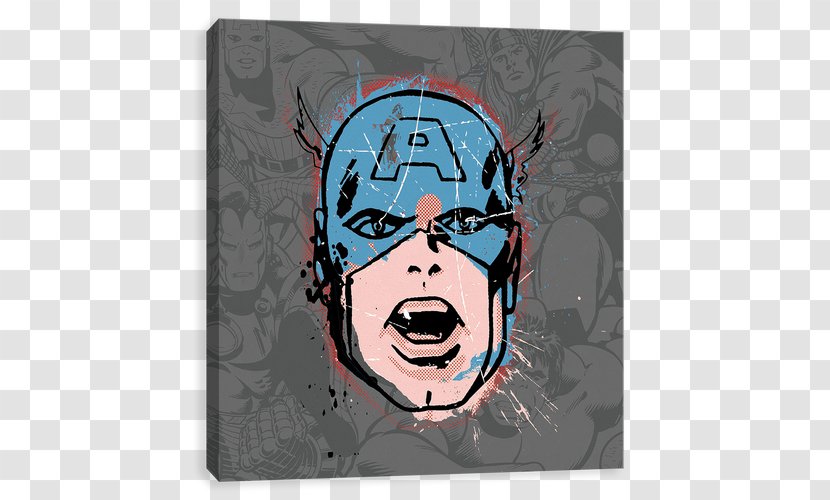 Captain America Wall Decal Cartoon Comics - Poster Transparent PNG