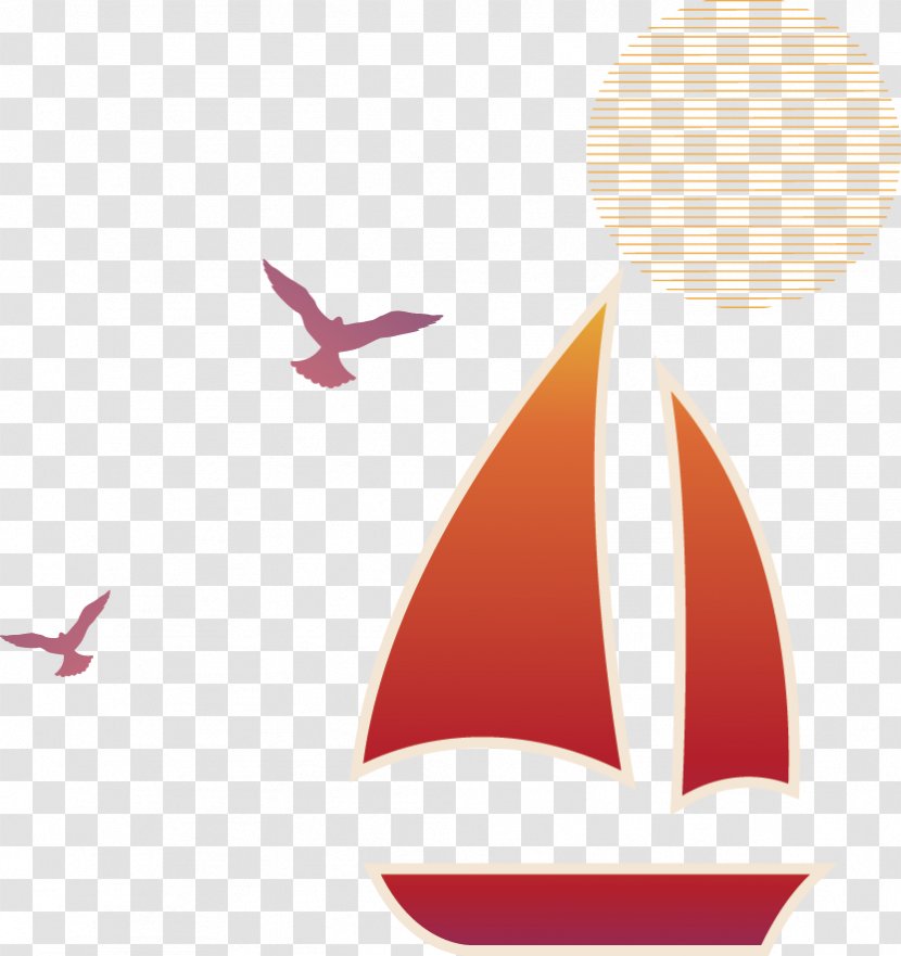 Bird Sailboat Icon - Pattern Transparent PNG