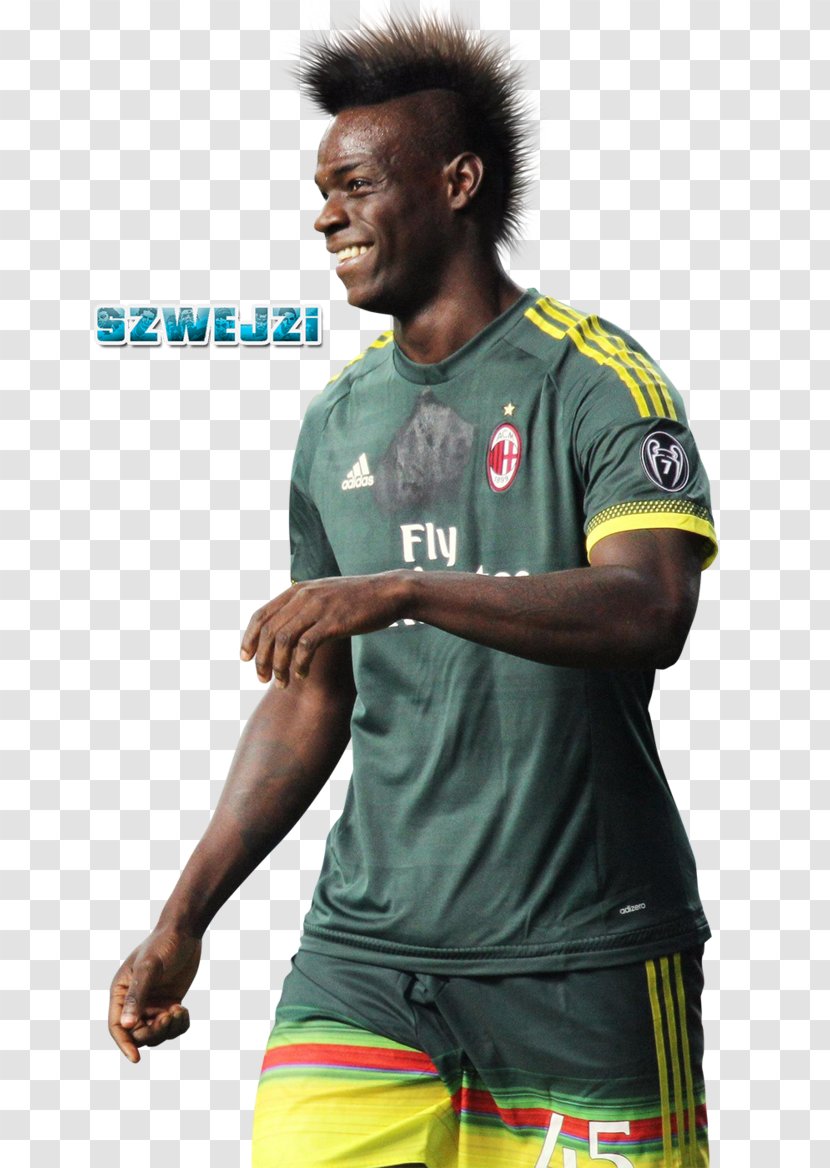 Mario Balotelli A.C. Milan Manchester City F.C. Jersey Italy National Football Team - Sport Transparent PNG