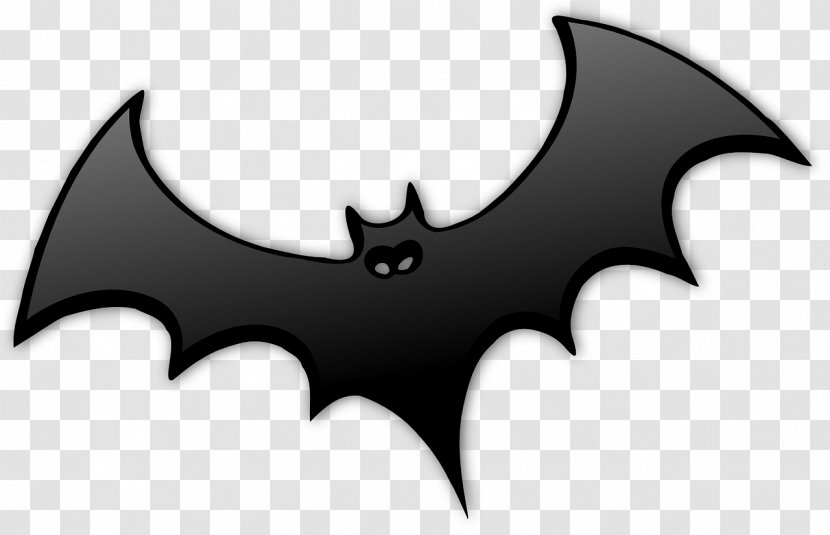 Halloween Costume Black And White Clip Art - Symbol - Batman Logo Transparent PNG