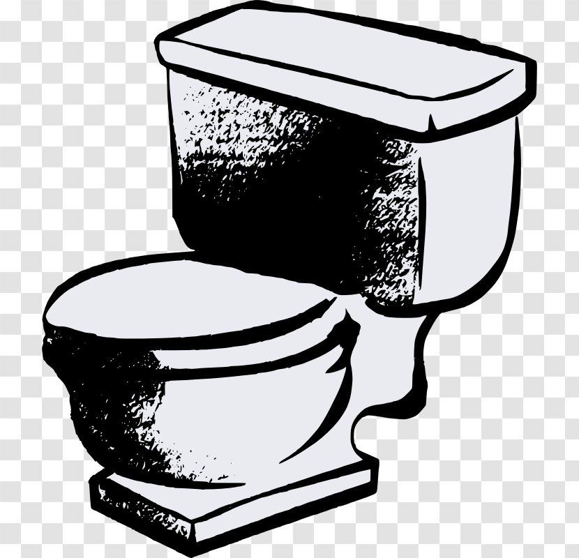 Flush Toilet Bathroom Public Clip Art - Shower - Images Of Toilets Transparent PNG