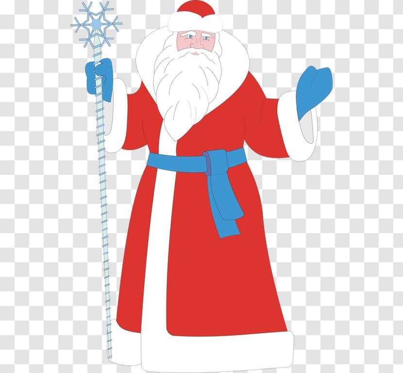 Santa Claus Ded Moroz Snegurochka Christmas Grandfather - Fictional Character Transparent PNG