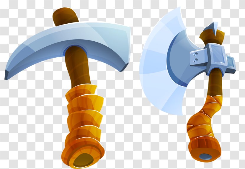 Axe Cartoon Weapon - Plastic - Ax And Hammer Transparent PNG