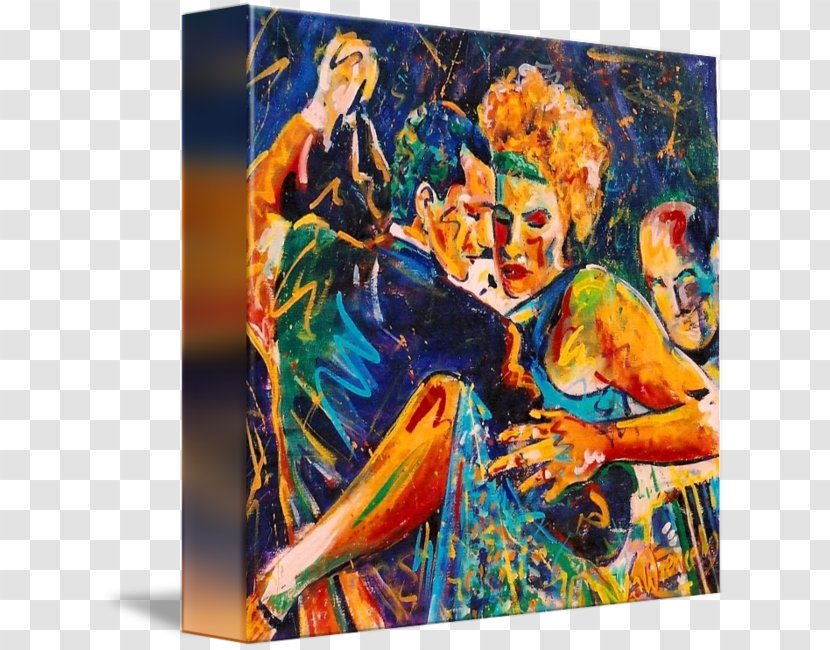 Modern Art Acrylic Paint Painting Transparent PNG