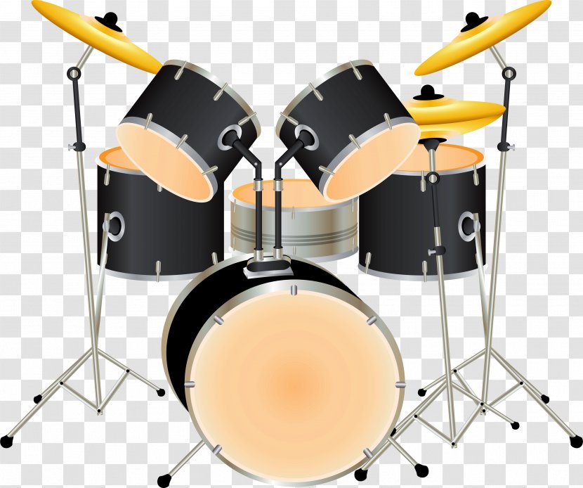 Drums Clip Art - Silhouette - Drum Transparent PNG