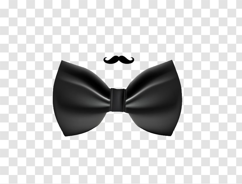 Bow Tie T-shirt Necktie Black - And White Transparent PNG