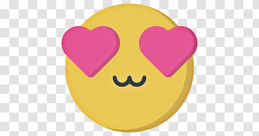 Love Heart Emoji - Smiley - Cartoon Pink Transparent PNG