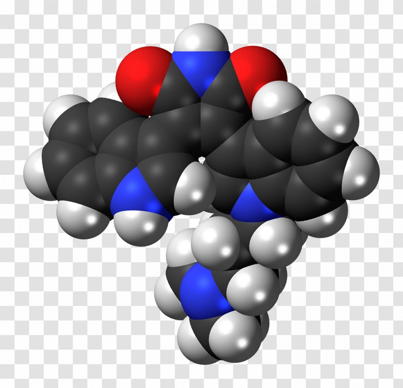 Bisindolylmaleimide Chemical Compound Space-filling Model Pyrrole Organic - Cartoon - Frame Transparent PNG