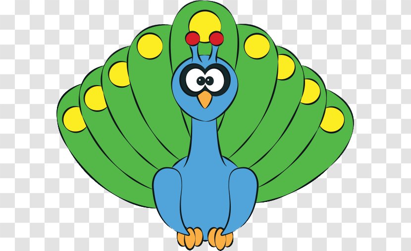 Cartoon Peafowl Clip Art - Beak - Peacock Transparent PNG