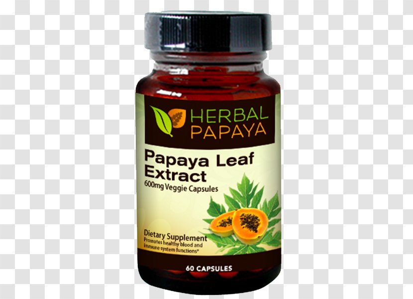 Dietary Supplement Papaya Leaf Extract Juice - Herbal - Soursop Transparent PNG